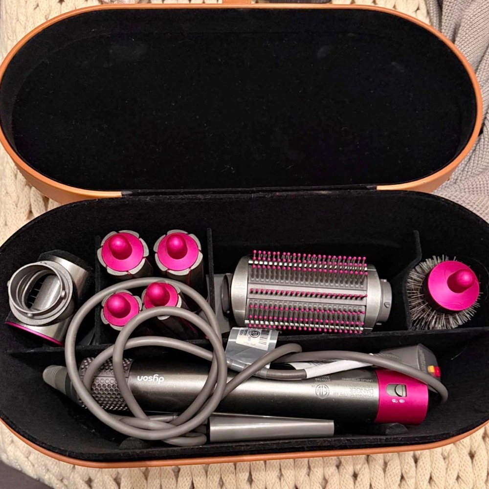 Dyson Hair Styling Set (Pink and Gray)